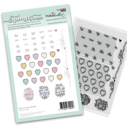 (PD8118)Polkadoodles Love Hearts Clear Stamps