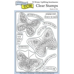 (TCW2210)The Crafter's Workshop Uplifting Sentiments 4x6 Inch Clear Stamp