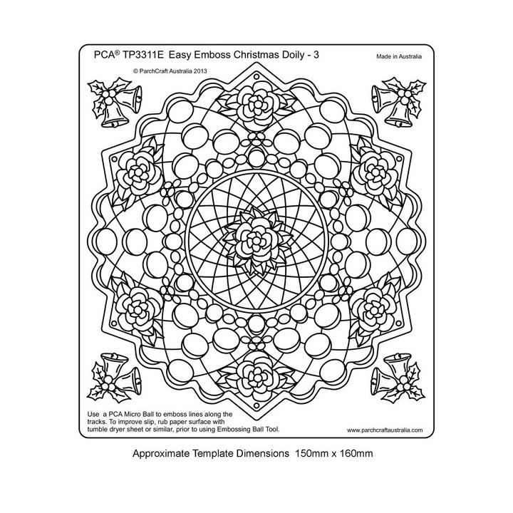 (TP3311E)EMBOSSING EasyEmboss Christmas Doily 3
