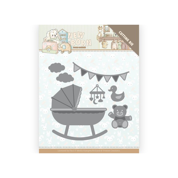 (YCD10231)Dies - Yvonne Creations - Newborn - Baby Crib