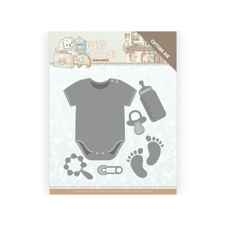 (YCD10233)Dies - Yvonne Creations - Newborn - Baby Bodyvest