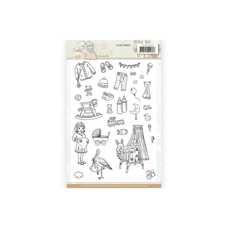 (YCCS10064)Clear Stamps - Yvonne Creations - Newborn