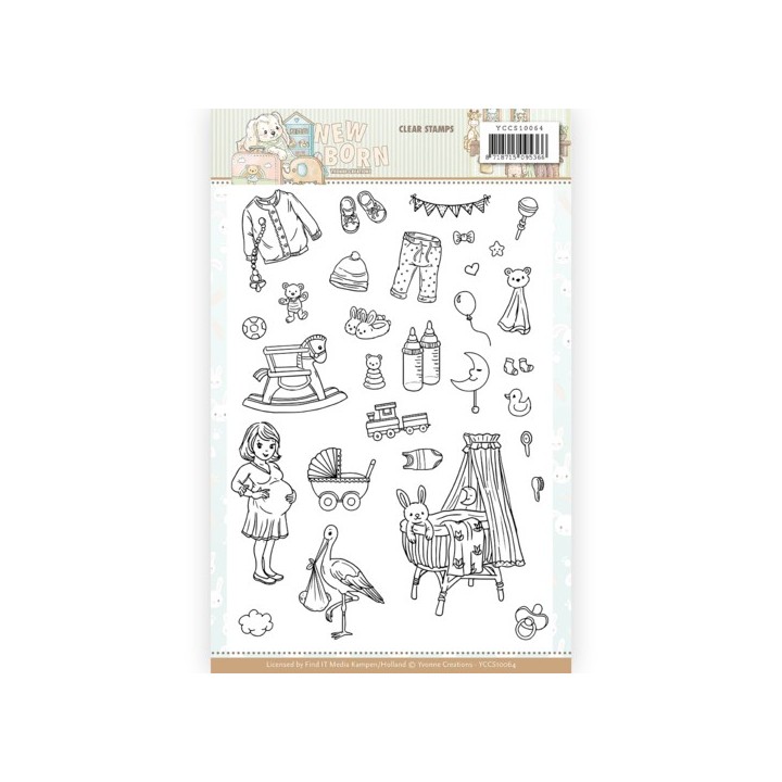 (YCCS10064)Clear Stamps - Yvonne Creations - Newborn