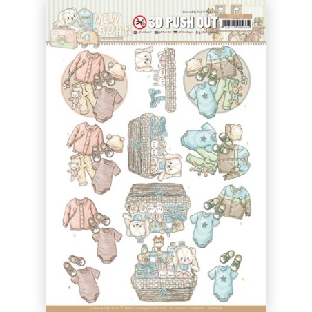 (SB10520)3D Push Out - Yvonne Creations - Newborn - Baby Clothes