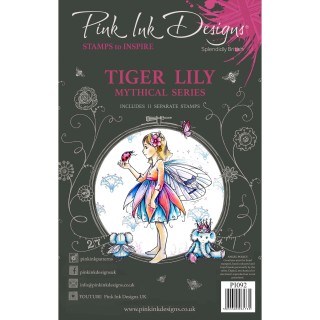 (PI092)Pink Ink Designs Clear stamp set Tiger lily