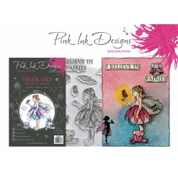 (PI092)Pink Ink Designs Clear stamp set Tiger lily