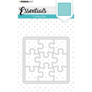 (STENCILSL388)Studio Light Cutting and Embossing Die Small shape square puzzle Essentials nr.388