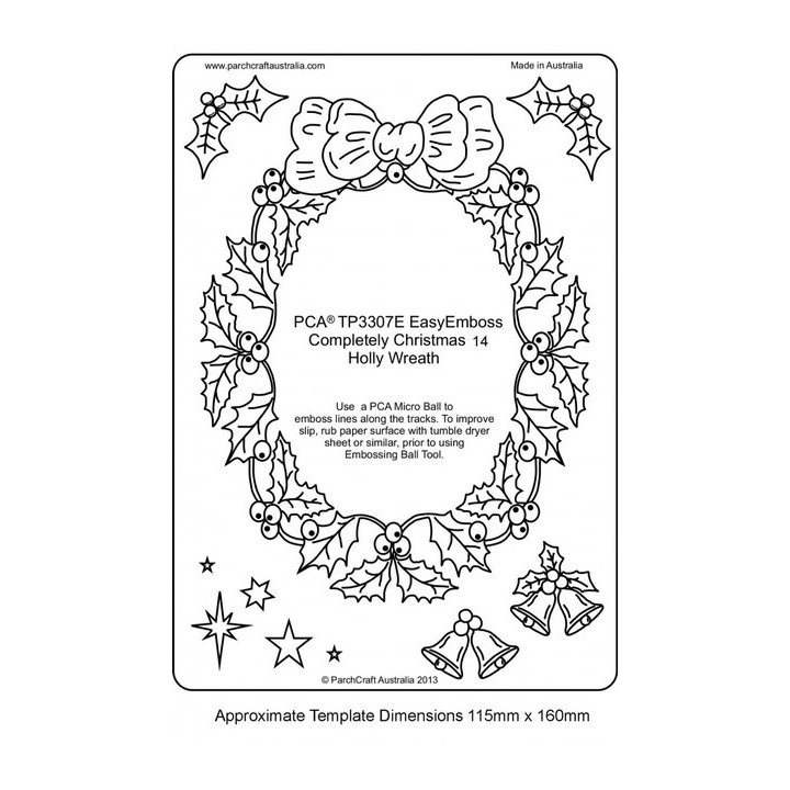 (TP3307E)Completely Christmas 14 - Holly Wreath