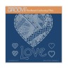 (GRO-LO-41704-03)Groovi Plate A5 BARBARA'S SHAC LOVE HEART DOODLE