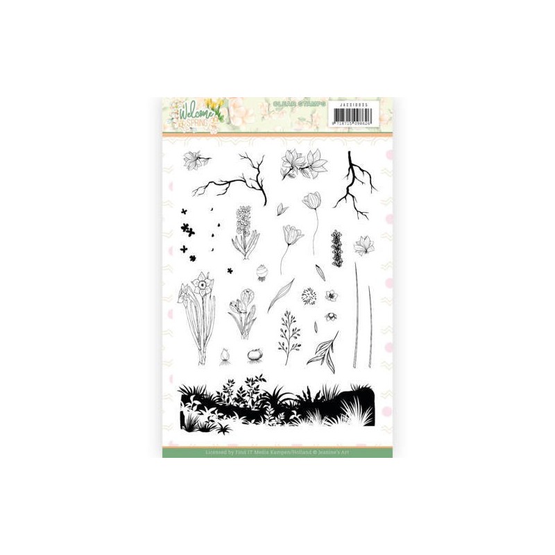 (JACS10035)Clear Stamps - Jeanine's Art - Welcome Spring