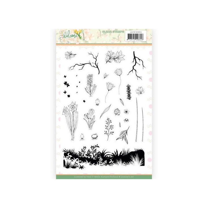 (JACS10035)Clear Stamps - Jeanine's Art - Welcome Spring