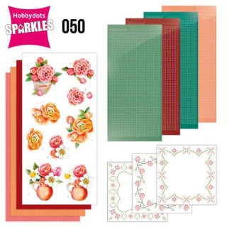 (SPDO050)Sparkles Set 50 -  Jeanine's Art - Orange Flowers
