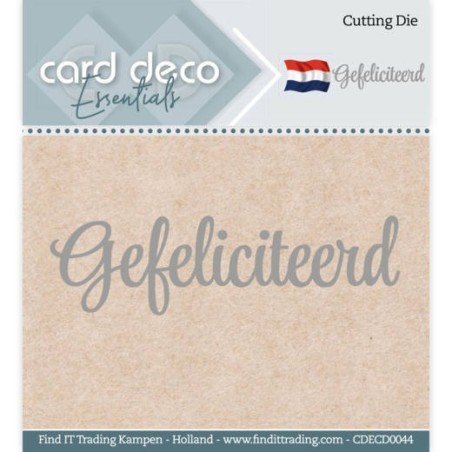 (CDECD0044)Card Deco Essentials - Cutting Dies - Gefeliciteerd