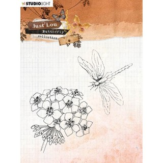 (STAMPJL15)Studio light Clear Stamp  Just Lou - Butterfly Collection nr.15