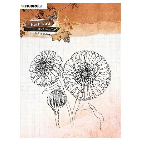 (STAMPJL16)Studio light Clear Stamp  Just Lou - Butterfly Collection nr.16