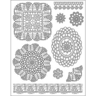 (4003 023 00)Clear stamps set doilies