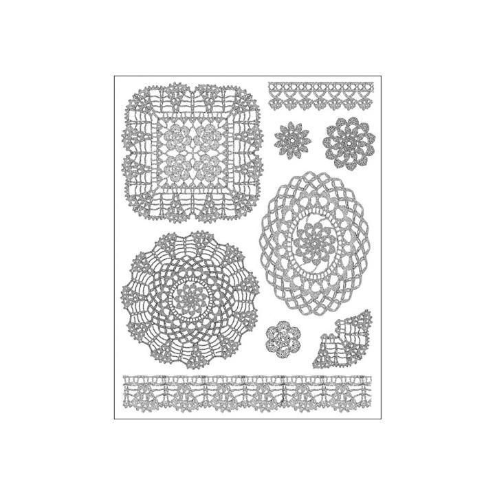 (4003 023 00)Clear stamps set doilies
