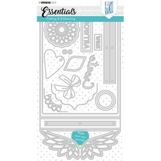 (STENCILSL380)Studio Light Cutting and Embossing Die Journal Essentials nr.380