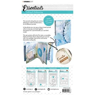 (STENCILSL380)Studio Light Cutting and Embossing Die Journal Essentials nr.380