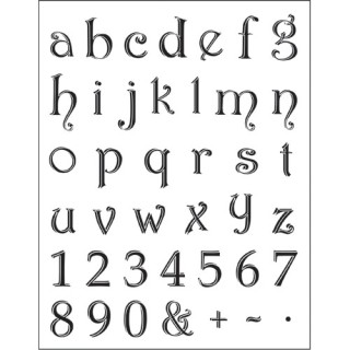 (4003 046 00)Clear stamps set alphabet