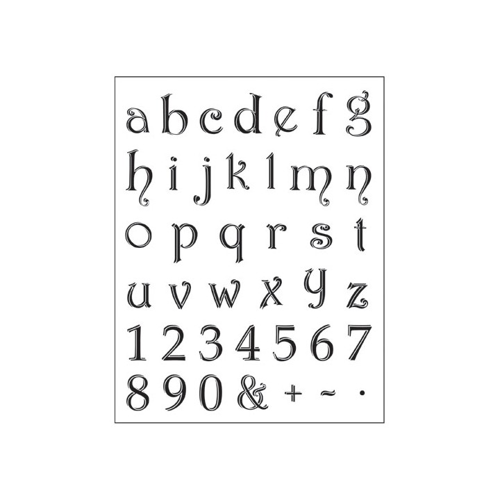 (4003 046 00)Clear stamps set alphabet