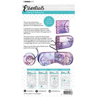 (STENCILSL382)Studio Light Cutting and Embossing Die Journal Essentials nr.382
