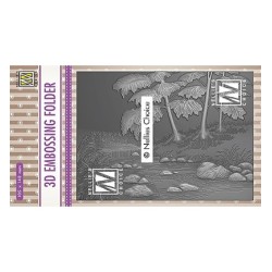 (EF3D018)Nellie's Choice Embossing folder Waterfall