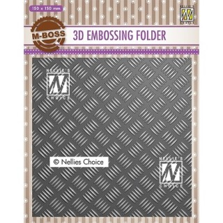 (EF3D024)Nellie's Choice Embossing folder Strip pattern-1
