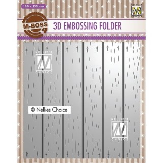 (EF3D025)Nellie's Choice Embossing folder Strip pattern-2