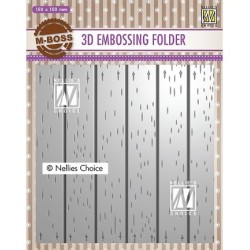 (EF3D025)Nellie's Choice Embossing folder Strip pattern-2