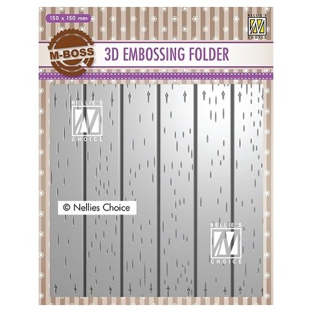 (EF3D025)Nellie's Choice Embossing folder Strip pattern-2