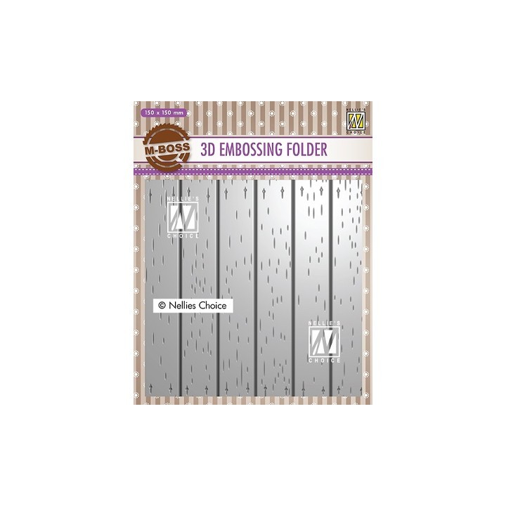 (EF3D025)Nellie's Choice Embossing folder Strip pattern-2