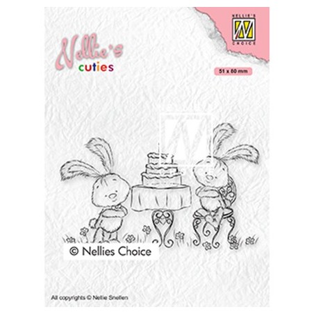 (NCCS005)Nellie`s Choice Clearstamp - Javi birthday party