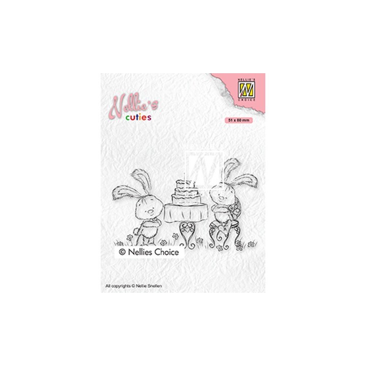 (NCCS005)Nellie`s Choice Clearstamp - Javi birthday party