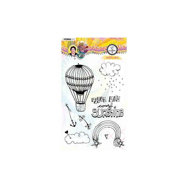 (STAMPBM61)Studio light Clear Stamp, Sunny days Marlene's World nr.61