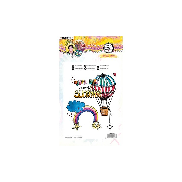 (STAMPBM61)Studio light Clear Stamp, Sunny days Marlene's World nr.61