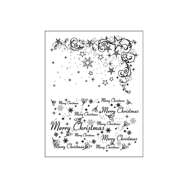 (4003 072 00)Clear stamps set Merry Christmas