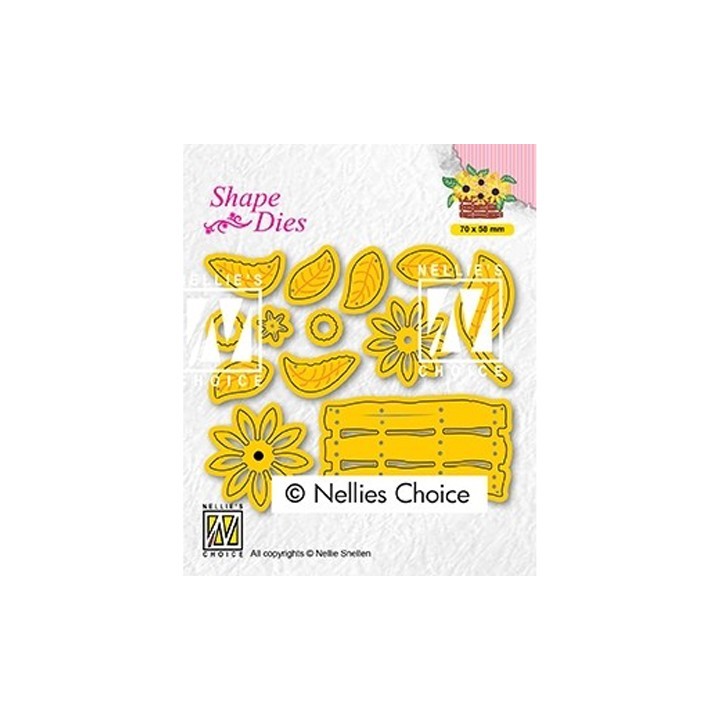 (SD193)Nellie's Build-up dies: flower basket
