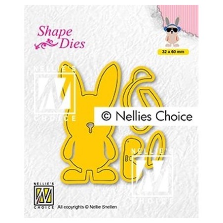 (SD195)Nellie's Build-up dies:macho hare