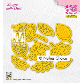 (SD201)Nellie's shape dies Set of leaves