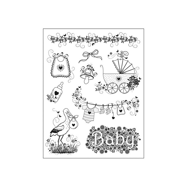 (4003 039 00)Clear stamps set baby