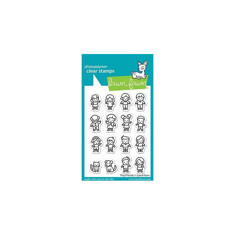 (LF2506)Lawn Fawn Tiny Friends Clear Stamps