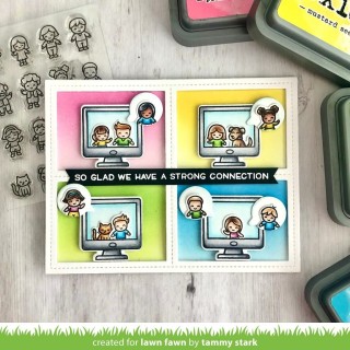 (LF2506)Lawn Fawn Tiny Friends Clear Stamps