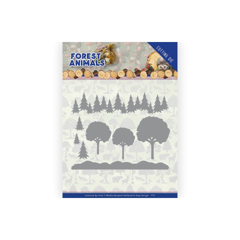 (ADD10232)Dies - Amy Design - Forest Animals - In the Forrest
