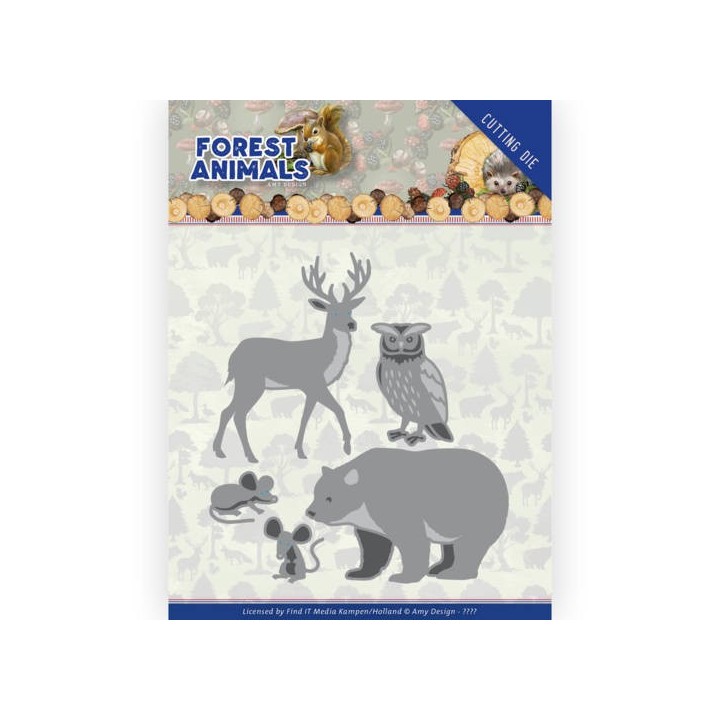 (ADD10233)Dies - Amy Design - Forest Animals - Forest Animals 1