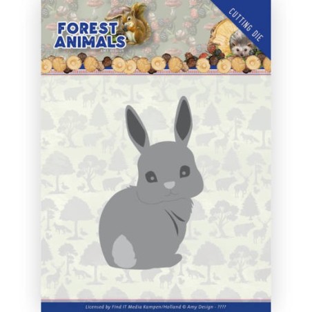 (ADD10235)Dies - Amy Design - Forest Animals - Bunny