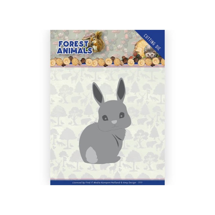 (ADD10235)Dies - Amy Design - Forest Animals - Bunny