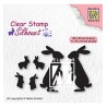 (SIL082)Nellie`s Choice Clearstamp - Rabbits