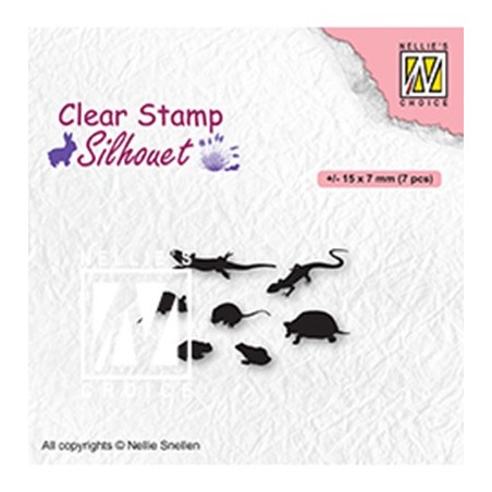(SIL083)Nellie`s Choice Clearstamp - Small animals