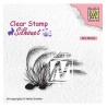 (SIL084)Nellie`s Choice Clearstamp - Blooming grass 3